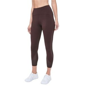 Lululemon Strength & Sweat High-Rise Legging 23" Dark Purple Nulux Sz 6